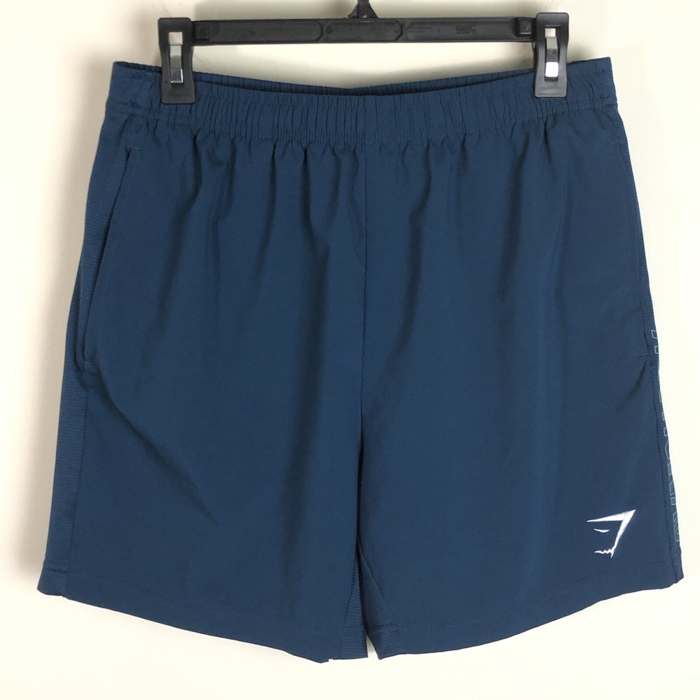 Gymshark Shorts Mens Large Graphic Sport Performance Lightweight Teal